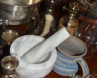Marble Mortar and Pestel 