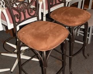 Nice Wrought Iron Barstools 