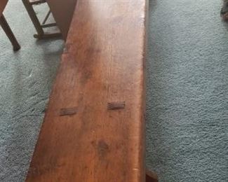 great Mortise and tendon pine bench