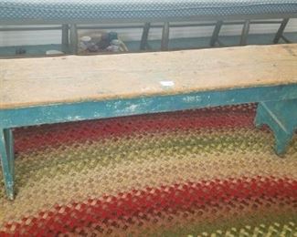 Bucket bench with great blue paint (my favorite)
