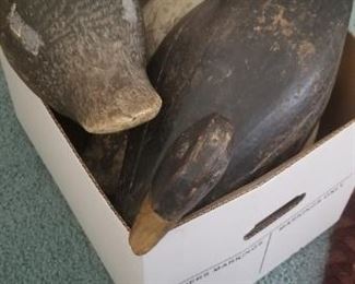 Antique duck decoys