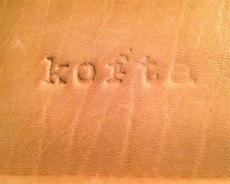 Kofta tan leather backpack