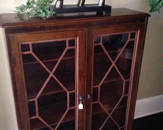 Antique 2-door bookshelf