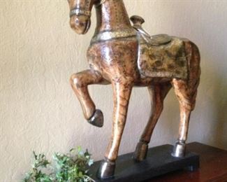 Stately horse statue