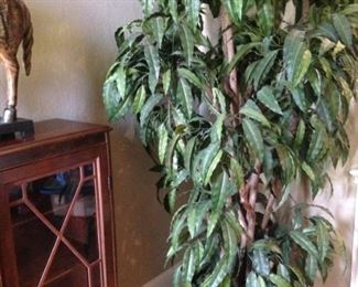 One of several large artificial trees