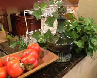 Artificial tomatoes will add a touch of color to any kitchen.