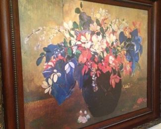 Brilliant colored framed art