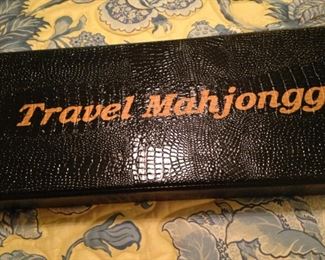 Travel Mahjongg  (Mah Jongg) set in case