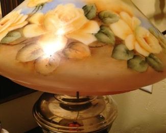 Vintage hand painted lamp