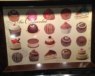 Tray of yummy  chocolate selections