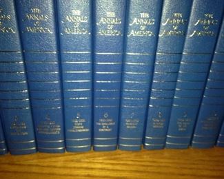Beautifully bound "Annals of America" - 19 volumes