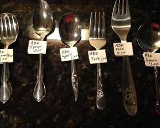 Spoons and forks for a small child