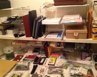 Many office supplies