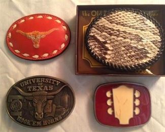 Variety of belts buckles