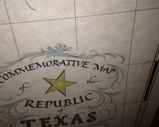  Commemorative Map of the Republic of Texas - 1845