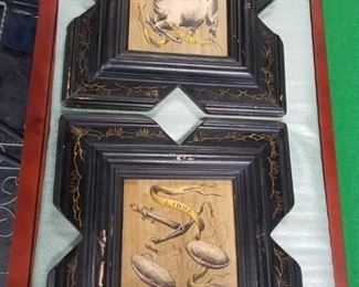Framed Astrological pictures Taurus & Libra  