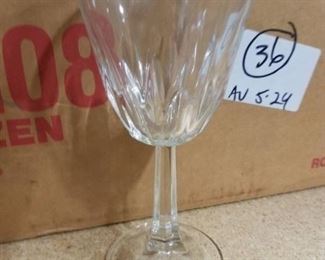 (71) Retired Libbey #17108 DuraTuff Solitaire 5.5 oz round wine glasses New in box