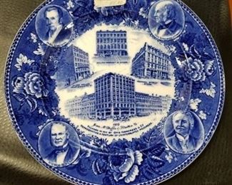 Political blue plate  