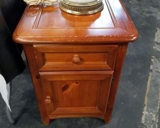 Solid pine night stand