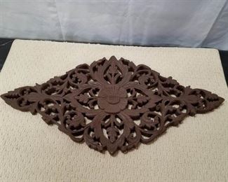 Ornate carved wood decor
