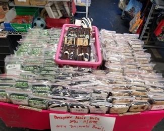 Brand new 6 pc manicure nail kits 3 styles large qty discount available 