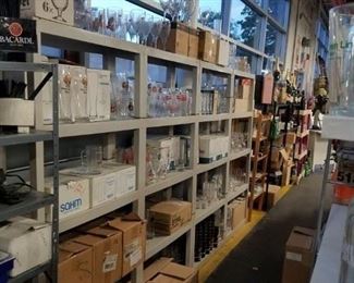 Large Assorted logo glassware 