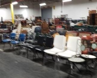 Assorted chairs mostly vintage