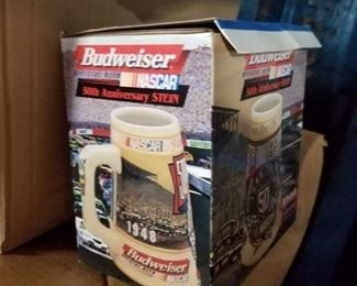 Budweiser Nascar collectors stein in box  
