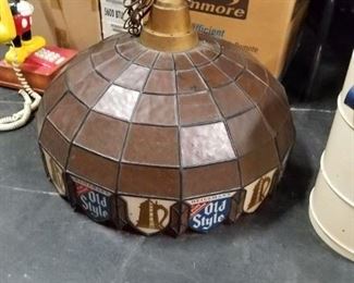 Vintage 24" Old Style Beer bar pool table light Works