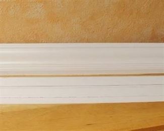 Two White Picture/Plate rail shelves