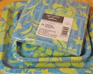 5 Sets of Napkins and Plates plus 5 extra Napkin pkgs.  All new and sealed in pkgs