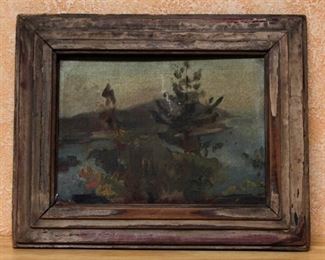 Original Landscape Oil Painting; Appears antique and Unsigned