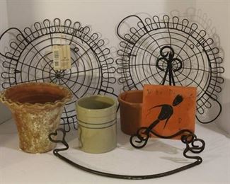 Decorative Iron Wall Bar, Hallmark Wire Plate Holders and more