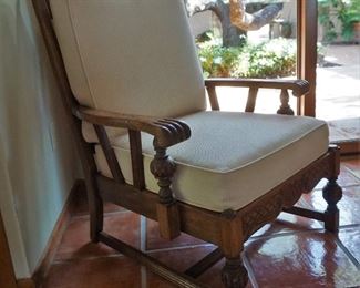 Vintage upholstered chair (has a matching sofa)