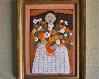 Enamel painting on copper