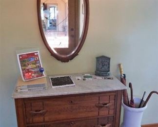 Antique marble top dresser