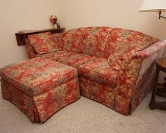 Sleeper sofa with ottoman