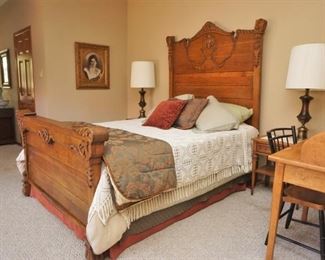 View of the master bedroom 