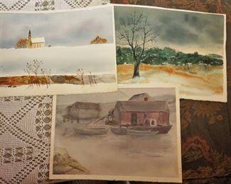 Watercolor paintings