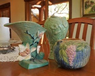 Vintage American pottery vases