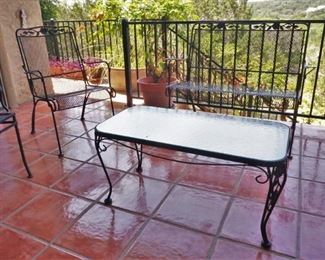 Metal patio furniture