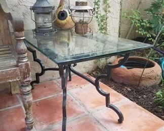 Custom wrought iron table