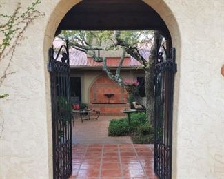 View of the courtyard