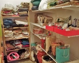 View of the organized sewing room