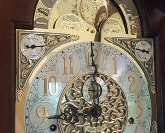 DETAIL OF HOWARD MILLER TALL CASE CLOCK - THE BEST WE HAVE EVER OFFERED FOR SALE!