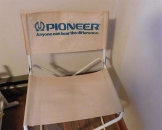 Vintage Pioneer Advertising Chair