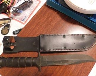 Camillus Fighting Knife and Sheath