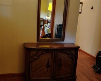 Console with Mirror