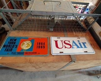 1964 Worlds Fair License Plate/U.S. Air Plate