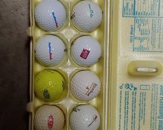 Lots of Golf Balls with Assorted Logos